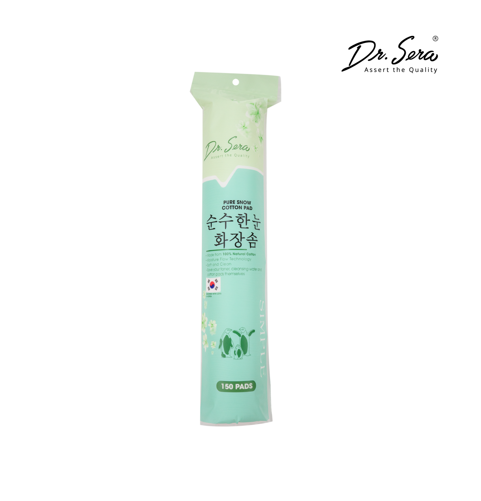 bong-tay-trang-150-drsera-pure-snow-cotton-pad