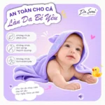 Giấy hút màu Dr.Sera an toàn cho làn da nhạy cảm của bé, không chứa phốt pho và formaldehyde