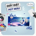 Cách sử dụng giấy giặt hút màu Dr.Sera gói nhỏ tiện lợi hương phong lan trong máy giặt