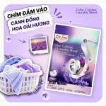 Giấy giặt hút màu Dr.Sera mang hương thơm cánh đồng hoa oải hương tự nhiên