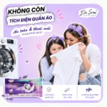 Giấy giặt hút màu Dr.Sera gói nhỏ tiện lợi chống tích điện quần áo, an toàn và thoải mái