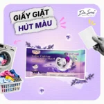 Giấy giặt hút màu chống loang Dr.Sera gói nhỏ tiện lợi, dễ dàng mang theo