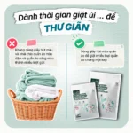 So sánh giặt riêng nhiều lượt và dùng giấy hút màu Dr.Sera giặt chung quần áo màu đậm, sáng màu một lượt