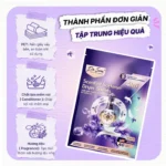Thành phần giấy sấy thơm Dr.Sera gồm PET, chất làm mềm vải và hương liệu oải hương